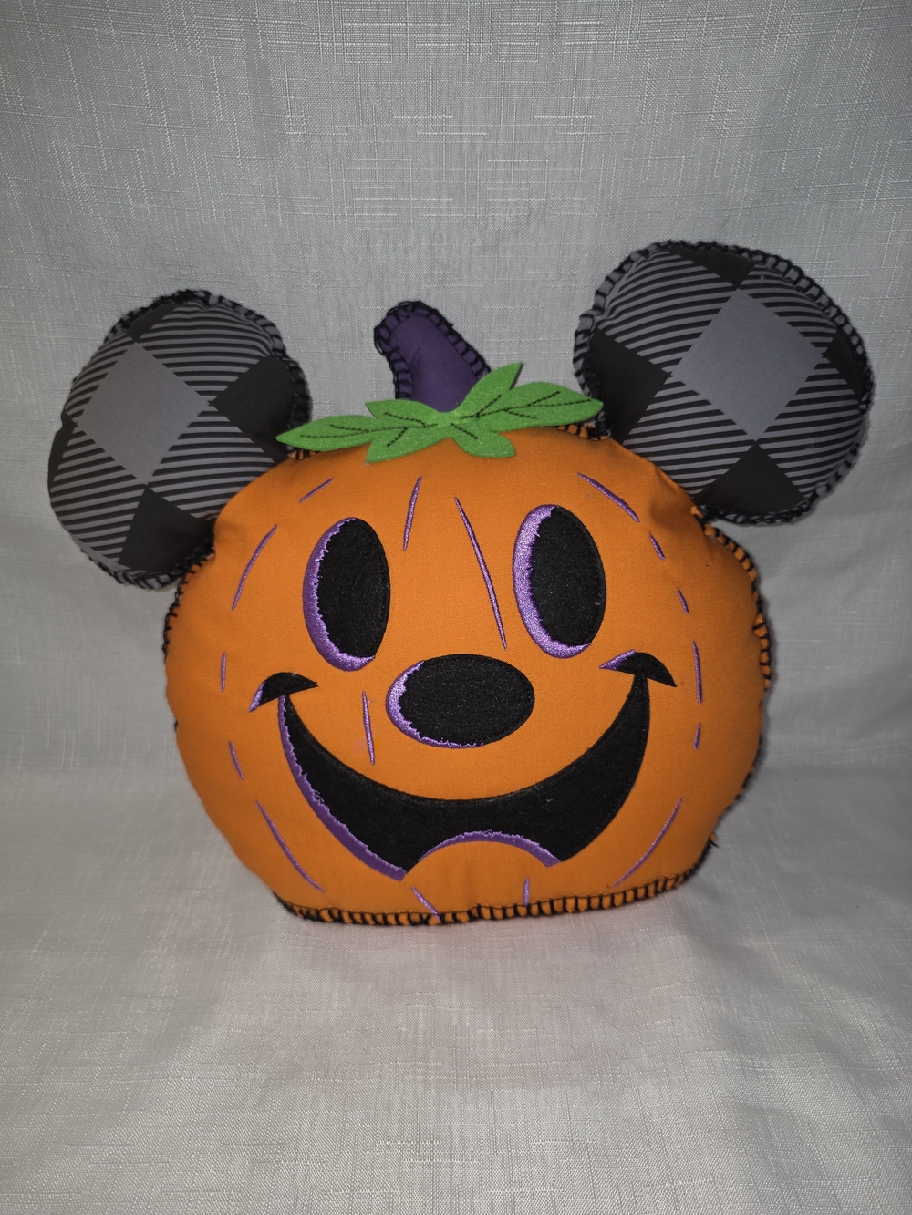 Disney Parks Pumpkin Mickey Head HALLOWEEN Throw Pillow Decor